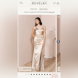 Revelry bridesmaids dress
